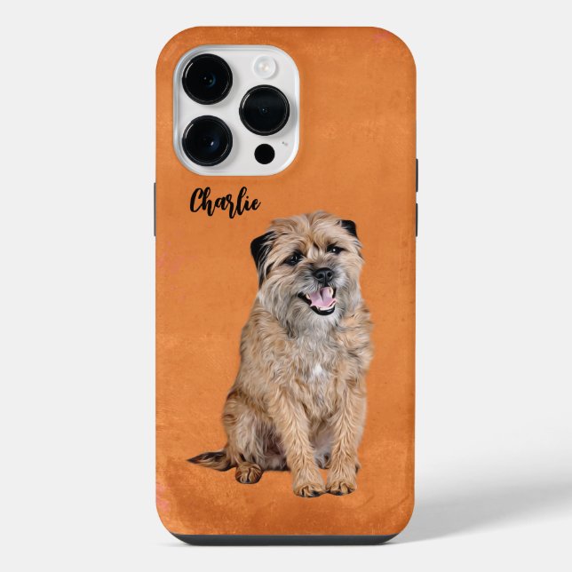 Estojo de iPhone Case-Mate Grunge Border Terrier (Verso)