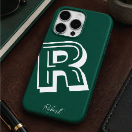 Estojo de iPhone Case-Mate minimalista verde moder