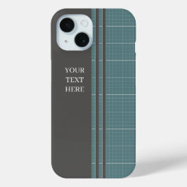 Estojo de iPhone com Grade de Blueprint Moderno IP