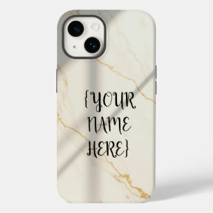 Estojo de iPhone Creamy Marble Monogram Tough Styl