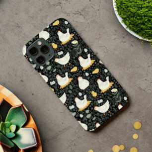 Estojo de iPhone Dark Botanical Mãe de Galinha no