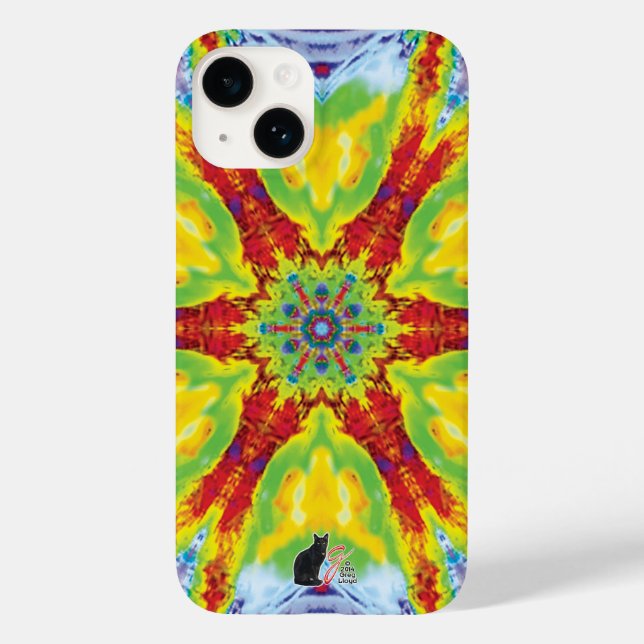 Estojo de iPhone Dragoneye Kaleidoscópio (Verso)