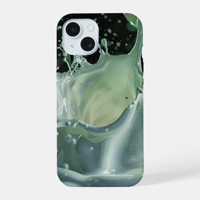 Estojo de iPhone Emerald Splash Dynamics (Verso)