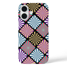 Estojo de iPhone / iPad com padrão geométrico colo