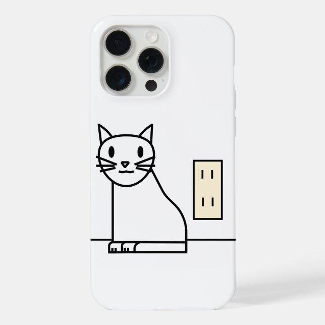 Estojo de iPhone / iPad de Gatinho Fofo (Verso)