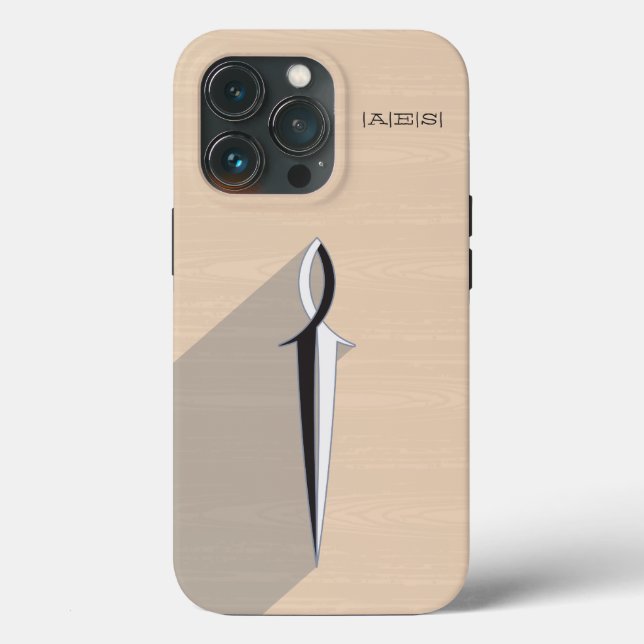 Estojo de iPhone Jesus Peixe Espada c/ textura de  (Verso)