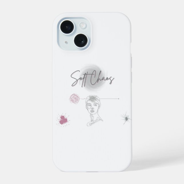 Estojo de Iphone Minimalista Soft Chaos (Verso)