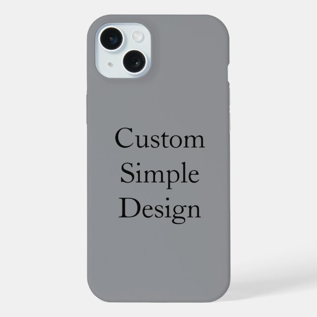 Estojo de iPhone simples personalizado promocional (Verso)
