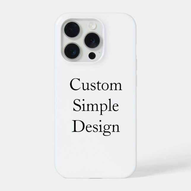 Estojo de iPhone simples personalizado promocional (Verso)