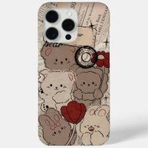 Estojo de iPhone Urso de Pelúcia Marrom Fofo 🐻📱