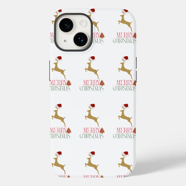 Estojo de Natal Moderno Case-Mate para iPhone 14 N (Verso)