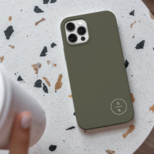Estojo de Nome Monograma Moderno Simples Case-Mate