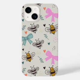 Estojo de telefone Abelhas Ocupadas e Laços