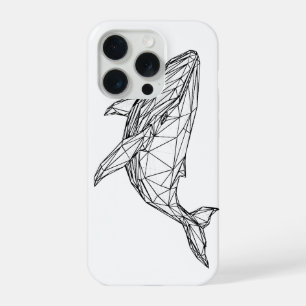 Estojo de Telefone Baleia Geométrica Minimalista