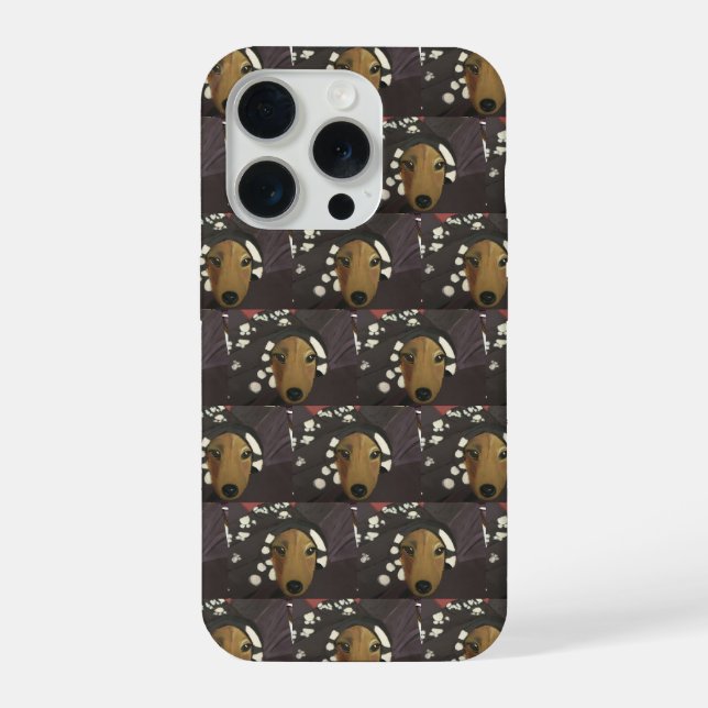 Estojo de Telefone Cachorro Fofo (Verso)