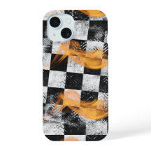 Estojo de Telefone com Design de Chamas de Corrida
