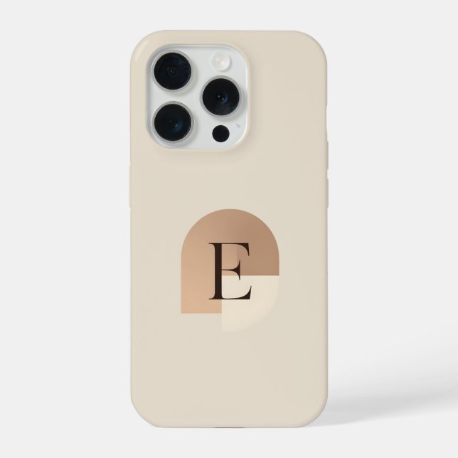 Estojo de Telefone com Letra E Minimalista – Monog (Verso)