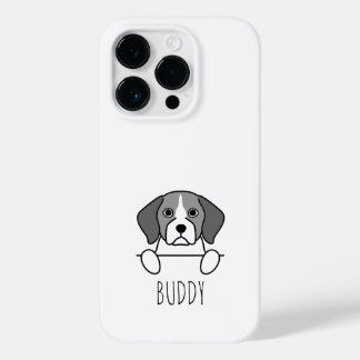 Estojo de telefone com nome personalizado de Beagl