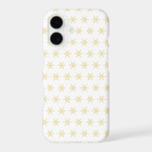Estojo de telefone com padrão de estrela em floco 