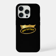 Estojo de Telefone Coroa Dourada Gótica Personaliz