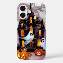 Estojo de telefone Cute Halloween Casa de Abóbora