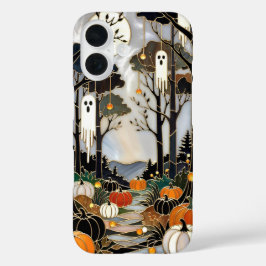 Estojo de telefone Cute Halloween Fantasma Abóbora