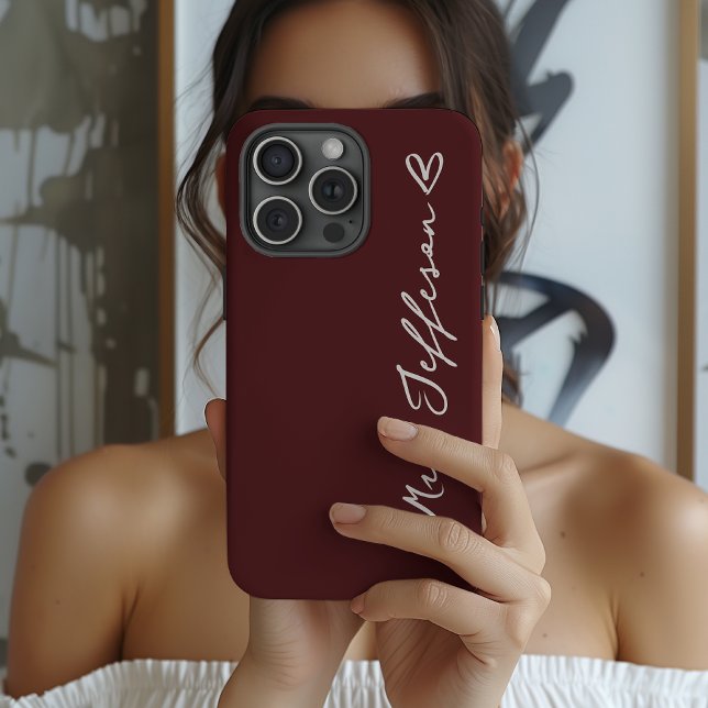 Estojo de telefone de casamento personalizado Mr e (Custom Mr & Mrs Phone Case – Personalized Wedding Souvenir for Couples)