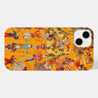 Estojo de telefone de circo japonês para iPhone e 