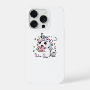 Estojo de Telefone de Donut Unicórnio Kawaii Fofin