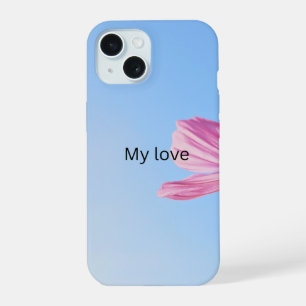 Estojo de telefone de flor rosa Estético