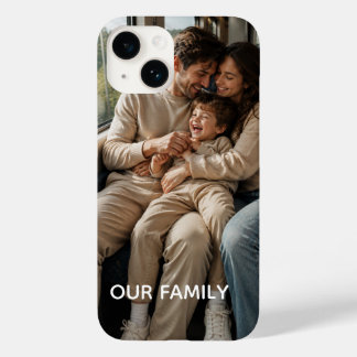 Estojo de Telefone de Nome de Família Personalizad