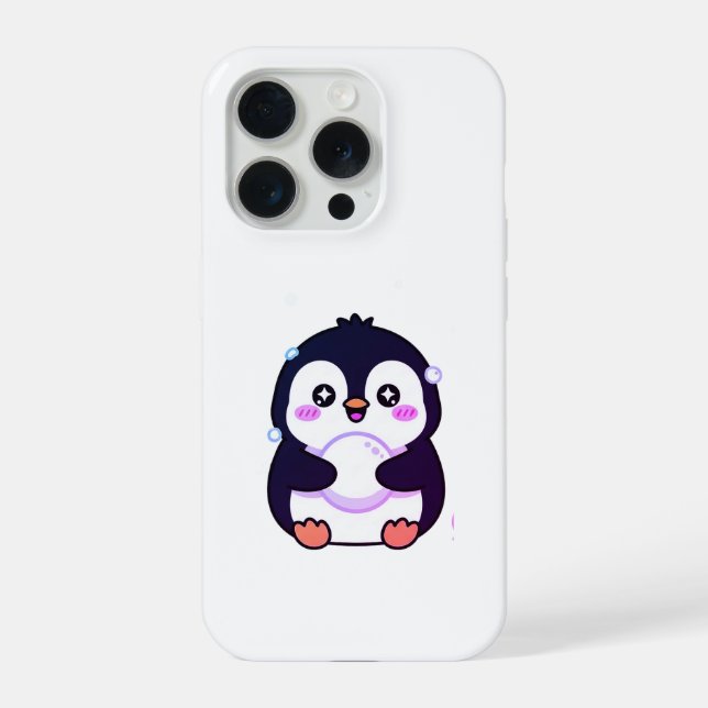 Estojo de Telefone de Pinguim Fofinho Kawaii de In (Verso)