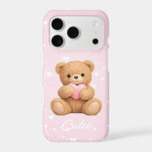 Estojo de Telefone Estético Urso Teddy Fofo