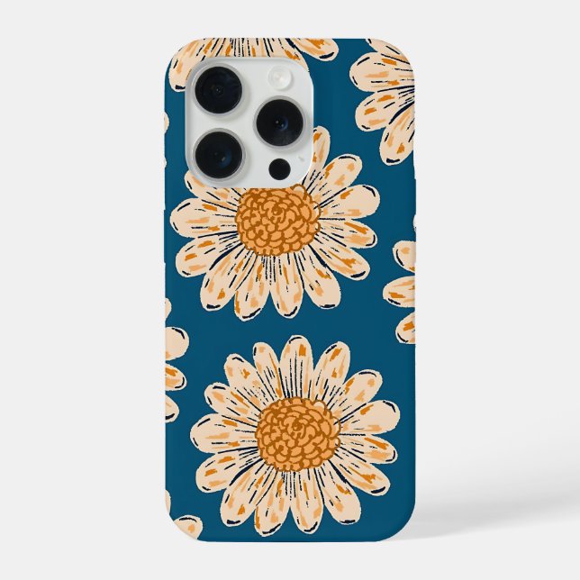 Estojo de Telefone Flor de Margarida (Verso)