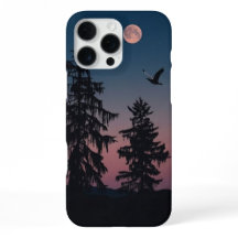 Estojo de Telefone Floresta ao Luar — Céu Noturno