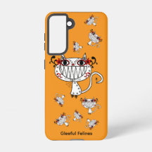 Estojo de Telefone Gato Laranja Galaxy – Felinos A