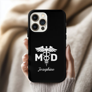 Estojo de Telefone Médico Personalizado MD, Presen