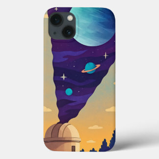 Estojo de telefone Observatório Espacial Surreal –