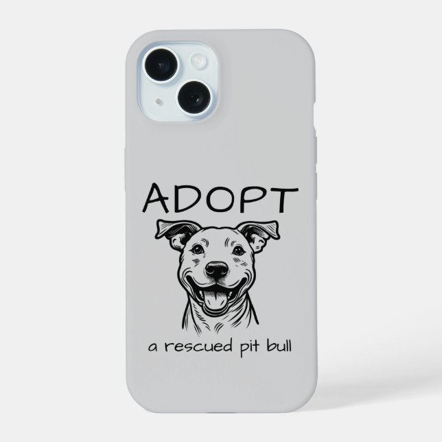 Estojo de telefone para defesa do Pit Bull (Verso)