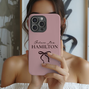 Estojo de telefone personalizado para futura Sra. 
