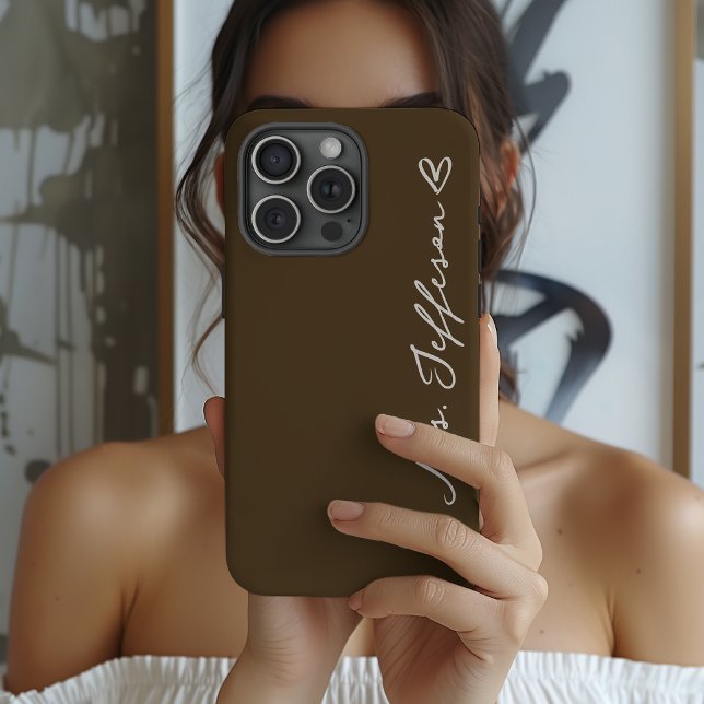 Estojo de telefone personalizado para recém-casado (Custom Wedding Phone Case Gift for Mrs and Mr, Wife and Husband, Couple Anniversary & Newlyweds)
