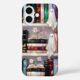 Estojo de Telefone Prateleira de Livros Fantasma F
