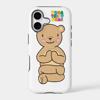 Estojo de Telefone Yoga Teddy Bear Namaste