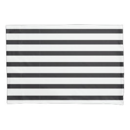 Estojo de Travesseiro em branco e preto