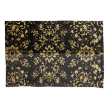 Estojo de travesseiro estilo luxuoso padrão preto