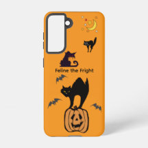 Estojo Galaxy Gato de Halloween Feline o Medo Lara