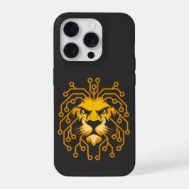 Estojo Golden Circuit Lion para iPhone 15