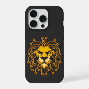 Estojo Golden Circuit Lion para iPhone 15