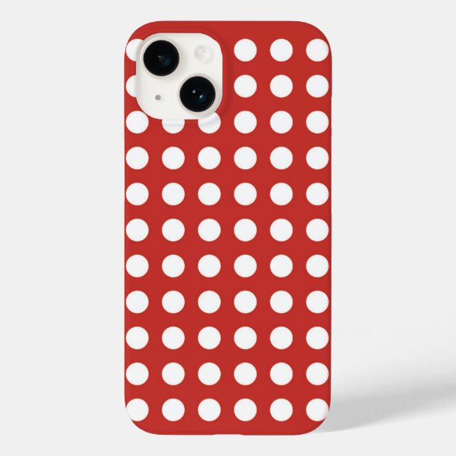 Estojo iPhone / iPad do estilo do Bolinhas retro (Verso)