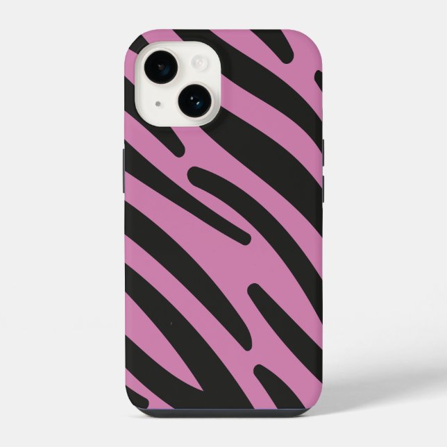 Estojo Listrado de Zebra Rosa Case-Mate  (Verso)